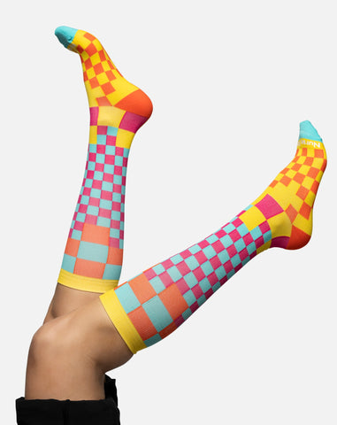 Nursing Checkered Socks