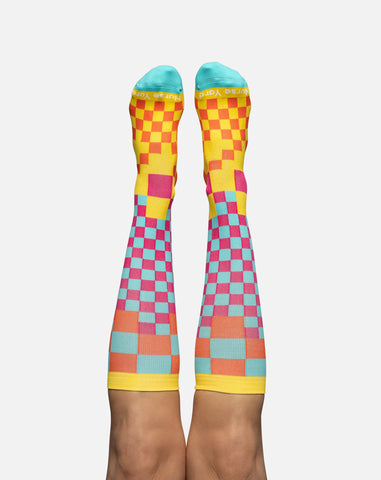 Nursing Checkered Socks